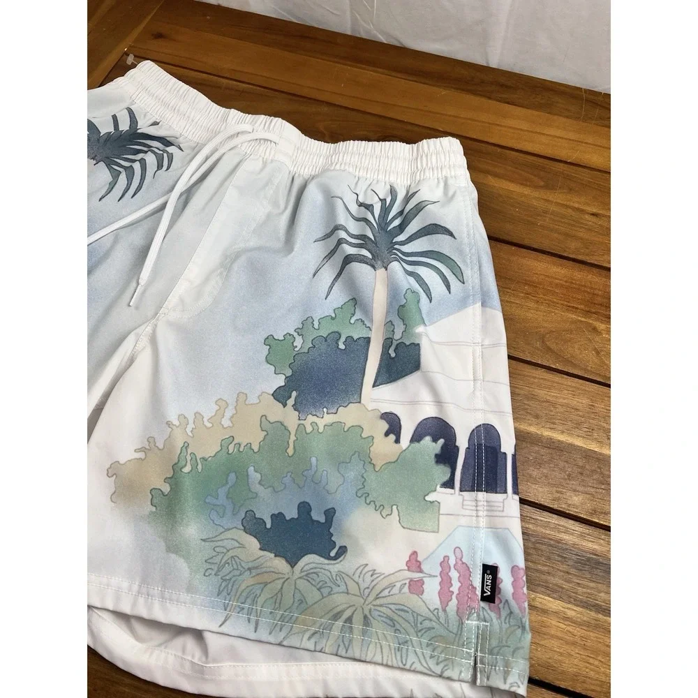 Vans Primary Resorty Elastic Boardshorts Men's L Swim Trunks Tropical NWOT